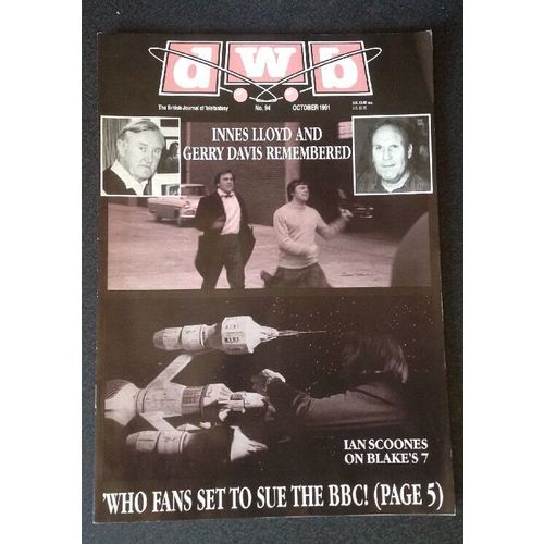 Dream Watch Bulletin (DWB) Issue 94, October 1991 - Doctor Who Near Mint