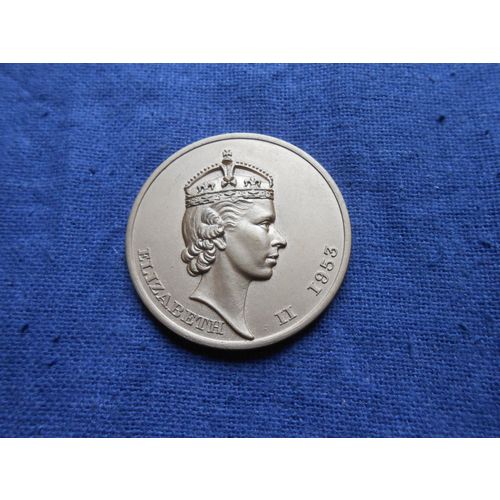 1953 ROYAL CORONATION QE.11. CROWN. ( Not Sure What This Is Made Out Of ? )
