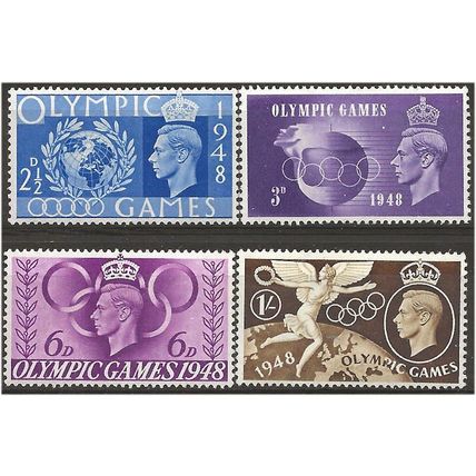 1948 Olympic Games Set SG495-498 Light Mounted Mint . .. .