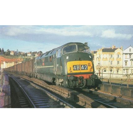 Warship Train D837 Ramilliea Dawlish Railway Station 1963 Postcard