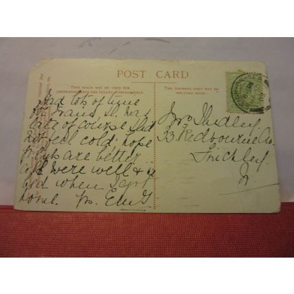 COLLEEN BAWN ROCK, KILLARNEY, CO. KERRY, IRELAND used antique postcard 1908 pm =