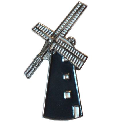 Windmill Metal Enamel Pin Badge or Brooch Holland Dutch Netherlands Mill NEW