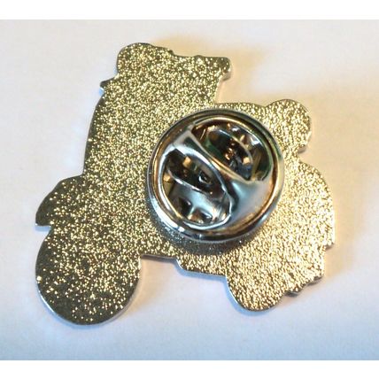 Green & White Scooter MOD Metal Scooterist Enamel Badge MODS Scooterist NEW