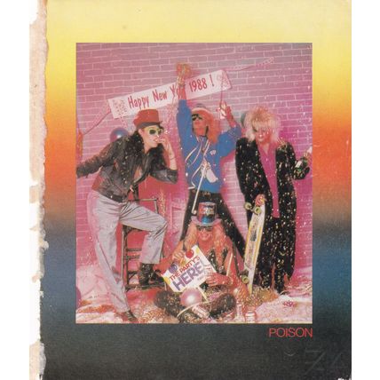 Poison - Magazine Photo - 1988 - Vintage from Asia - Glam Rock Band