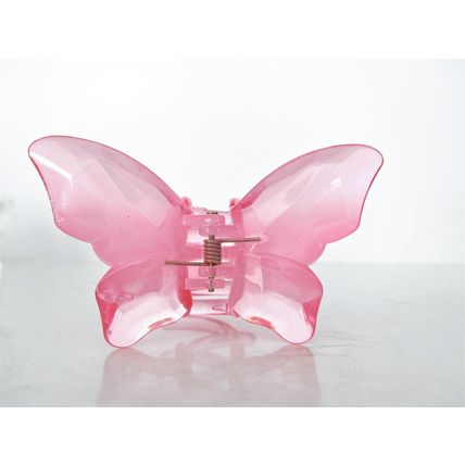 Medium large clear butterfly hair claw clip