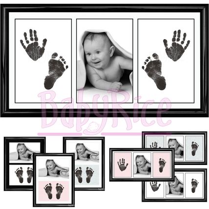 Baby Hand Footprint Kit New Cheap Gift Inkless Boy Girl Impression Prints Frame