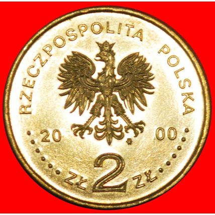 CREATURES WITH WINGS: POLAND ★ 2 ZLOTY 2000 NORDIC GOLD UNC★LOW START★NO RESERVE