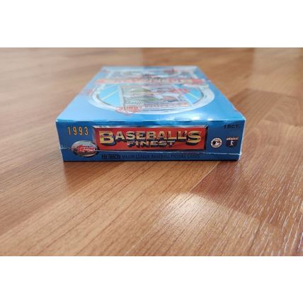 1993 Topps Finest Baseball Box BBCE verified, factory sealed Alan Trammell cover