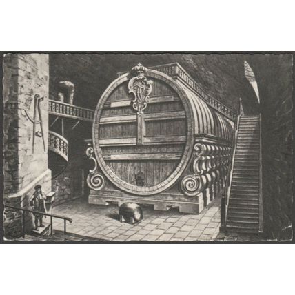 Das Grosse Heidelberger Fass, Heidelberger Schloss, c.1950 - Von König AK