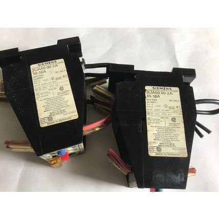 LOT 4 MIXED SIEMENS 3UA59,3UA59 00-2A,3UA59 00-2D,3UA59 00-2B OVERLOAD RELAY,SR
