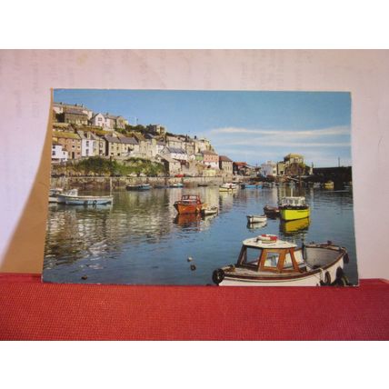 THE HARBOUR, MEVAGISSEY. CORNWALL used postcard 1970 pm =