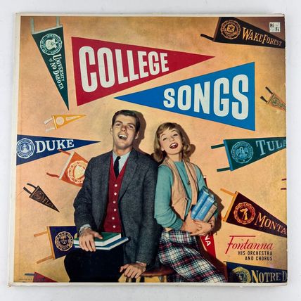 Fontanna His Orchestra And Chorus – College Songs Vinyl LP Record Album MS-76