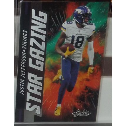 2021 Panini Absolute JUSTIN JEFFERSON (Vikings) Star Gazing insert #SG11