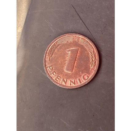 Umlaufmünze Deutschland BRD 1 Pfennig 1991 G