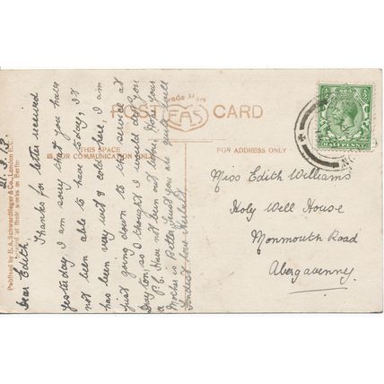 PC18197 Old Postcard. A Day Off. Dogs. E. A. Schwerdtfeger and Co 1913