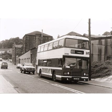 Black & White Photo of Yorkshire Rider Ltd. - FUM 498Y ex. West Yorkshire Rd Car