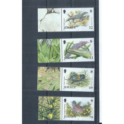 Jersey stamps. 2004 Jersey Rare Fauna MNH SG1158 - SG1161 (AL132)