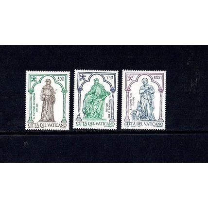 VATICAN CITY 1995 SAINTS' ANNIVERSARIES SET OF 3 MINT NEVER HINGED