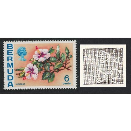 Bermuda Hibiscus Watermark Ww14 Sideways 1976 MNH SG#341