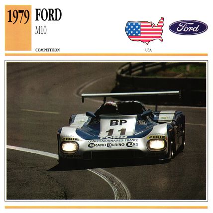 Collectors Club card. Classic Cars. Ford M10