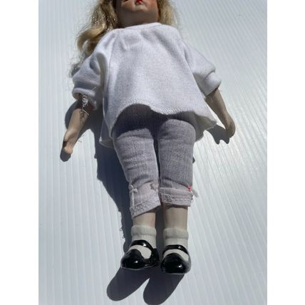 Vintage Porcelain Cloth Doll