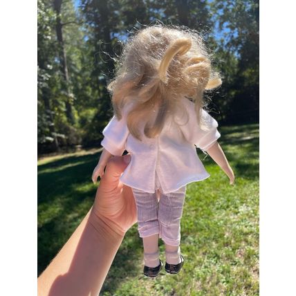 Vintage Porcelain Cloth Doll
