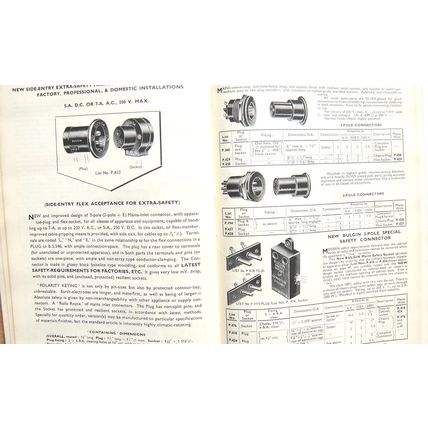 Bulgin Catalogue 1954 to 1955 See What Your Vintage Valve Hi-Fi is Made From