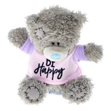 Me to You 4" Plush Bear Wearing Be Happy T Shirt