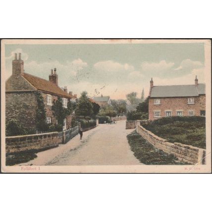 Follifoot, Yorkshire, 1906 - Peacock Postcard