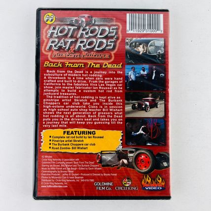 Hot Rods, Rat Rods & Kustom Kulture: Back from the Dead DVD NEW SEALED