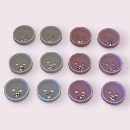 11mm Baby Shirt Buttons For Knitting Pink Or White Sewing Diamond Imitation Stud