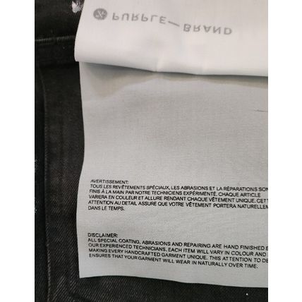 New purple brand men's Black Spash-INK personality fashion jeans, size 32