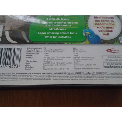 Zoo Vet PC/Mac CD