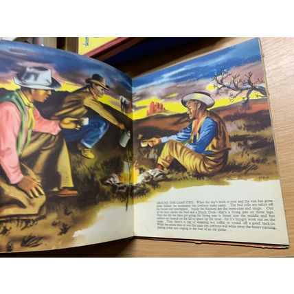 1952 "LIFE WITHE THE COWBOYS" HISTORY ILLUSTRATED HARDBACK BOOK (P3)