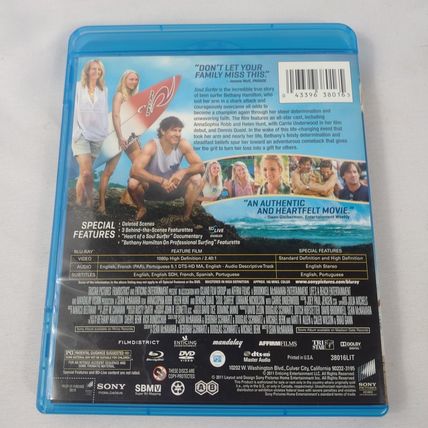 Soul Surfer - 2011 - Rated PG - 2 Disc Combo Pack - Blu/ray DVD - Used