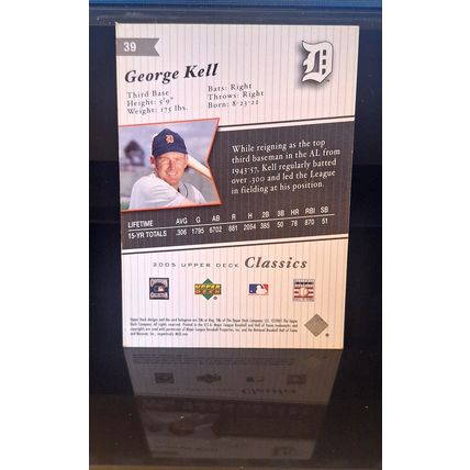 GEORGE KELL 2005 UPPER DECK GOLD BASEBALL CARD #39