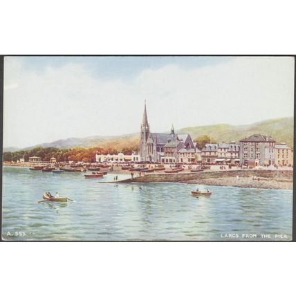 Largs from the Pier, Ayrshire, c.1940 - Valentine's Postcard