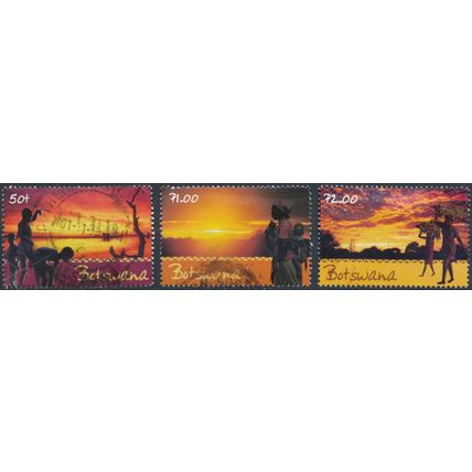 Scenic Skies: 3 Values - Botswana 2001 - FH - SG 954/6