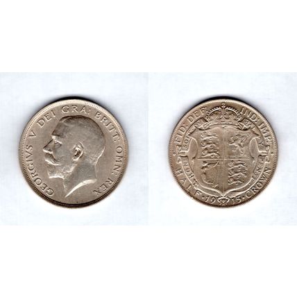 Great Britain. George V. Halfcrown 1915. dy15818