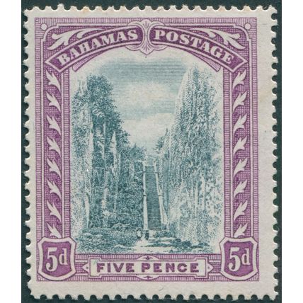Bahamas 1917 5d black & mauve SG78 unused