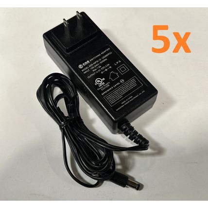 Lot of 5 - Hoioto 12V 3.0A AC Power Supply Adapter Charger ADS-40FSI-12