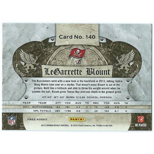 2012 Panini Crown Royale - #140 - LeGarrette Blount