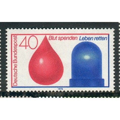 Germany 1974 - SG1687 - Blood Donor & Accident/Emergency Services (unused)
