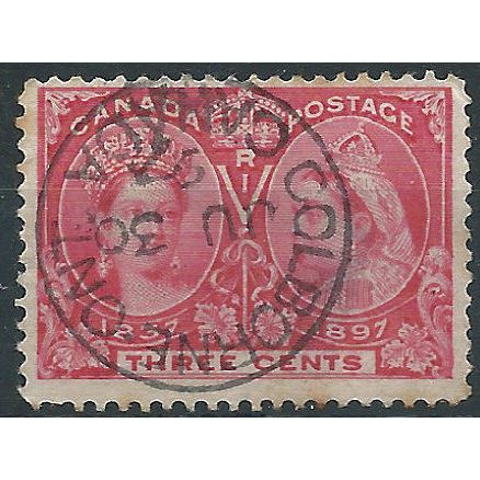 Canada 1897 SG126 3c Carmine Jubilee Fine Used....