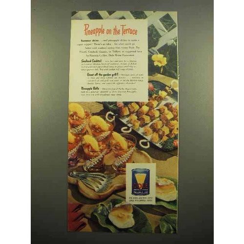1947 Dole Pineapple Ad - On the Terrace