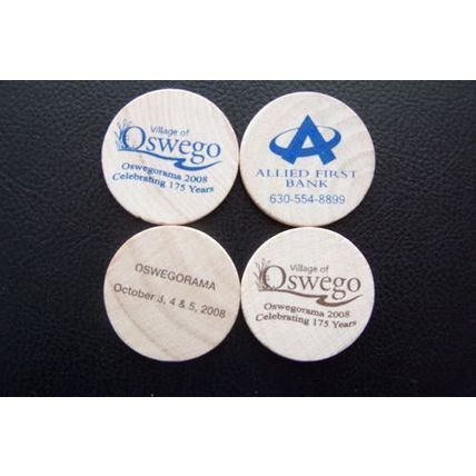Oswegorama IL 2008 Wooden Nickels Collectible Coins 4 Piece Lot