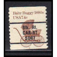 1902a 7.4c Baby Buggy Fine MNH Dry Gum CNS 2 PA5575
