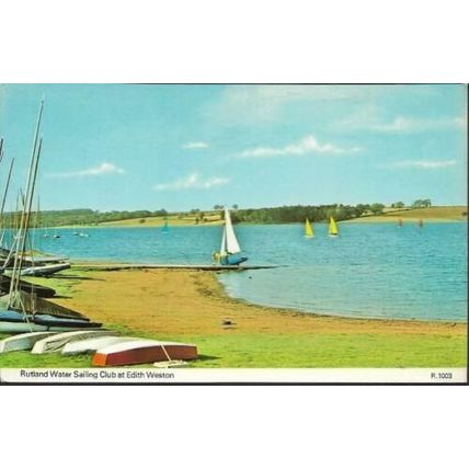 Edith Weston, Rutland - Rutland Water Sailing Club - Dennis postcard c1970s