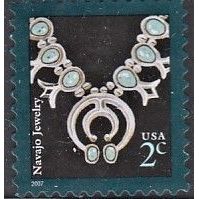 USA, 2005 2c Navajo Necklace, SG 4092 (Scott #3752), used.