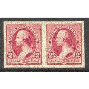 220pd 2c George Washington Very Fine MNG Imperf Between Pair H0072